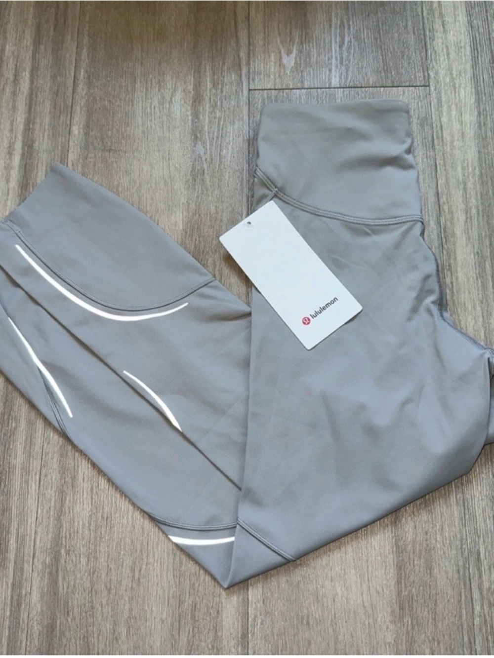 Lululemon Base Pace High-Rise Reflective Tight 25” Gull Grey / Size 4